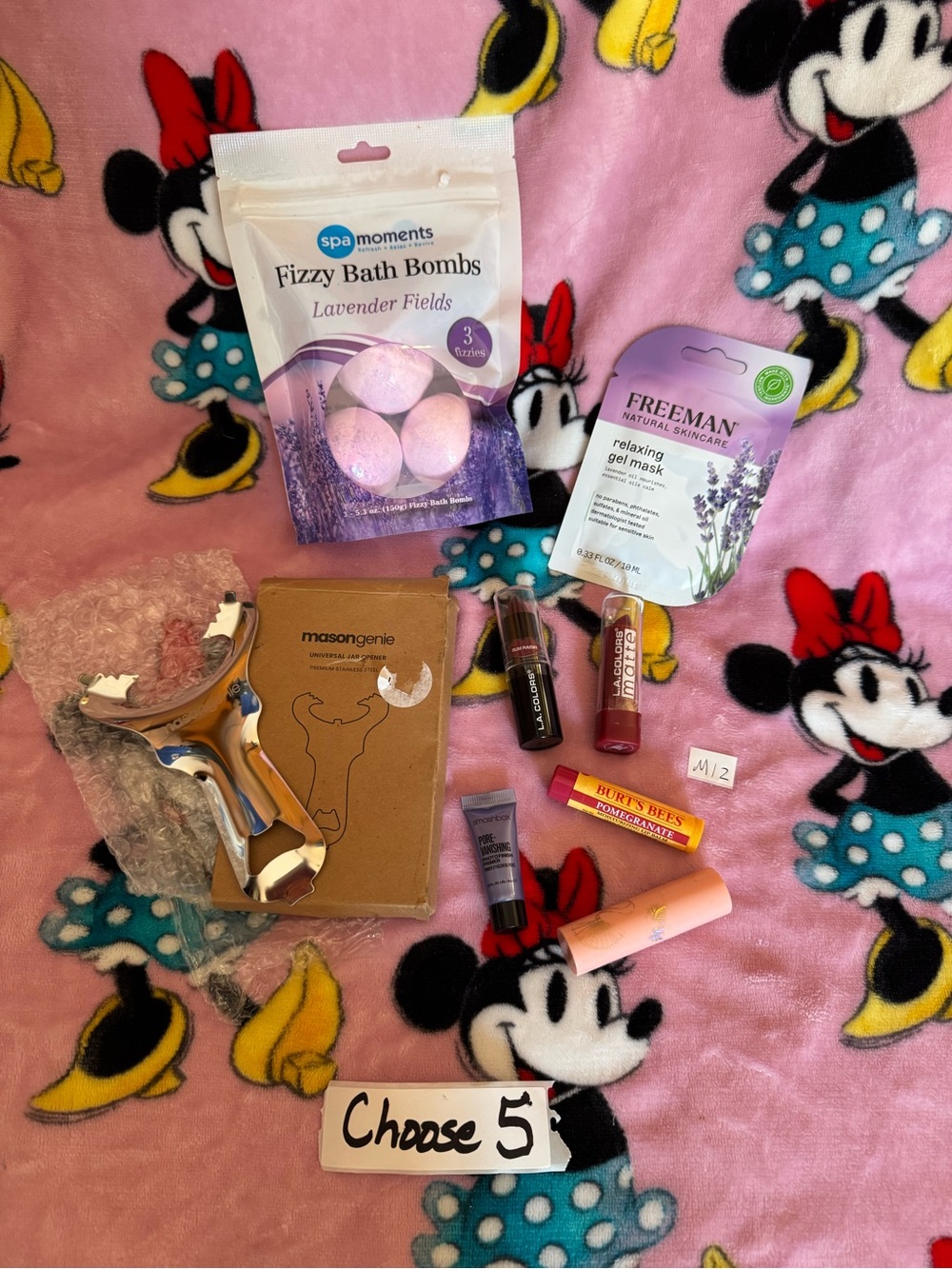 Choose 5 : Lavender Fizzy Bath Bombs Jar Opener Burts Bees Gel Mask M12